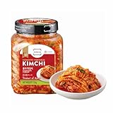 Naturally Fermented Kimchi, Sliced Korean Napa Cabbage. Gut‑Healthy & Delicious Korean-Style, Gluten-Free | 1.5kg (1.5kg, Pack of 1)