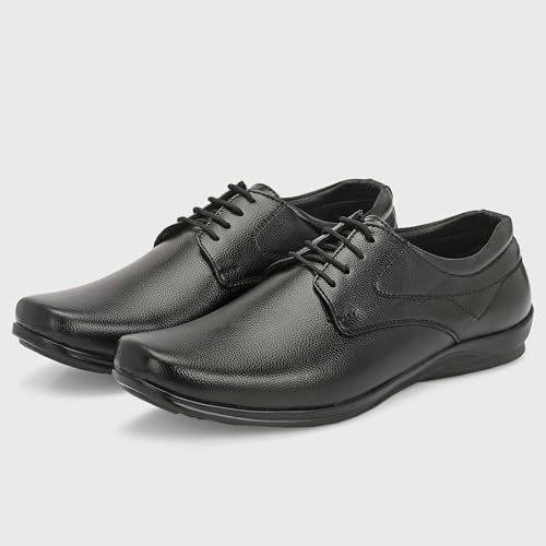 Image of Centrino Formal Shoes for Men | Lightweight Comfortable Office Shoes for Man Stylish | Cushioned Insole Lace-Up Shoes for Men | Durable TPR Sole | Trendy Classic Design Footwear for Men (8117)