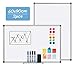 Produktbild Homewit 2 Stück 90cm x 60cm Magnetisches Whiteboard, Magnettafel Magnetwand mit Aluminium-Rahmen, Beinhaltet 12 Stück magnetischen Partikeln, 2 Tafellöscher und 4 Whiteboard-Stiften, Für Schule, Büro