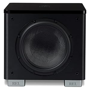 REL Acoustics HT/1003 MKII Subwoofer, HT-Air Wireless Compatible, Line Grained Black Composite