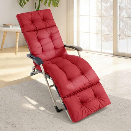 BOUFEIDA Coussin de Chaise Longue, Coussin de Chaise Longue Bain de Soleil, Coussin Transat Jardin Exterieur Antidérapante, Matelas Coussin pour Bain de...