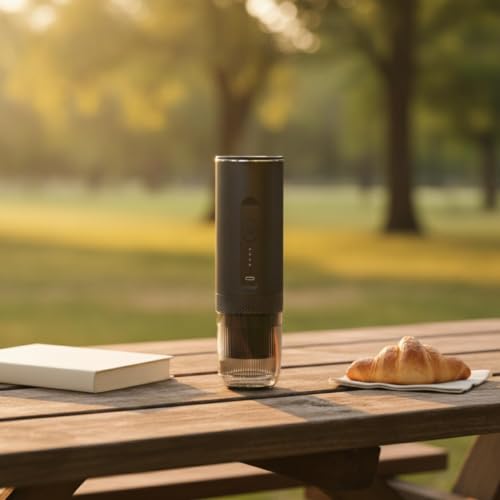 Image of Portable Espresso Maker 20 Bar Pressure Portable Espresso Machine USB-Charging Self-Heating Coffee Maker