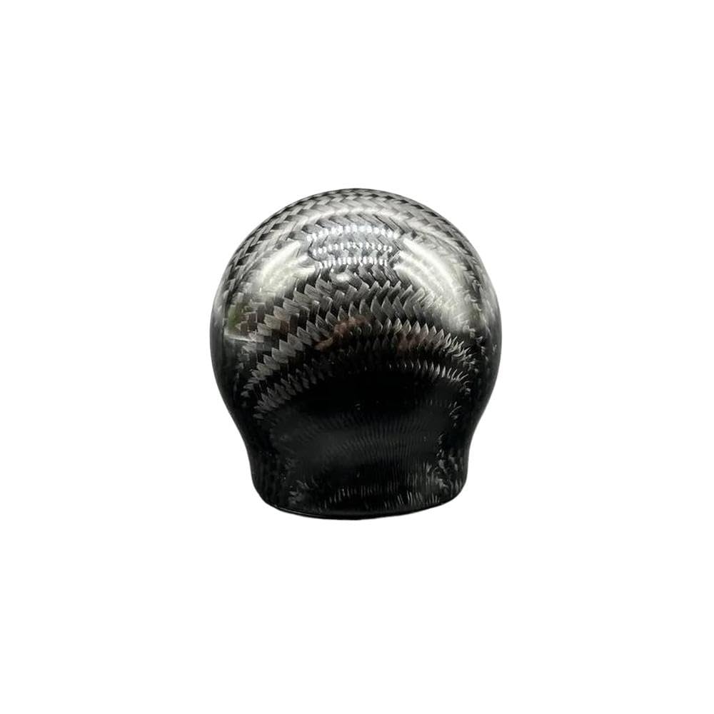 Sxqpocar One Color Manual Real Carbon Fiber Gear Shift Knob For Mustang Gear Ball Head Shift Lever Head