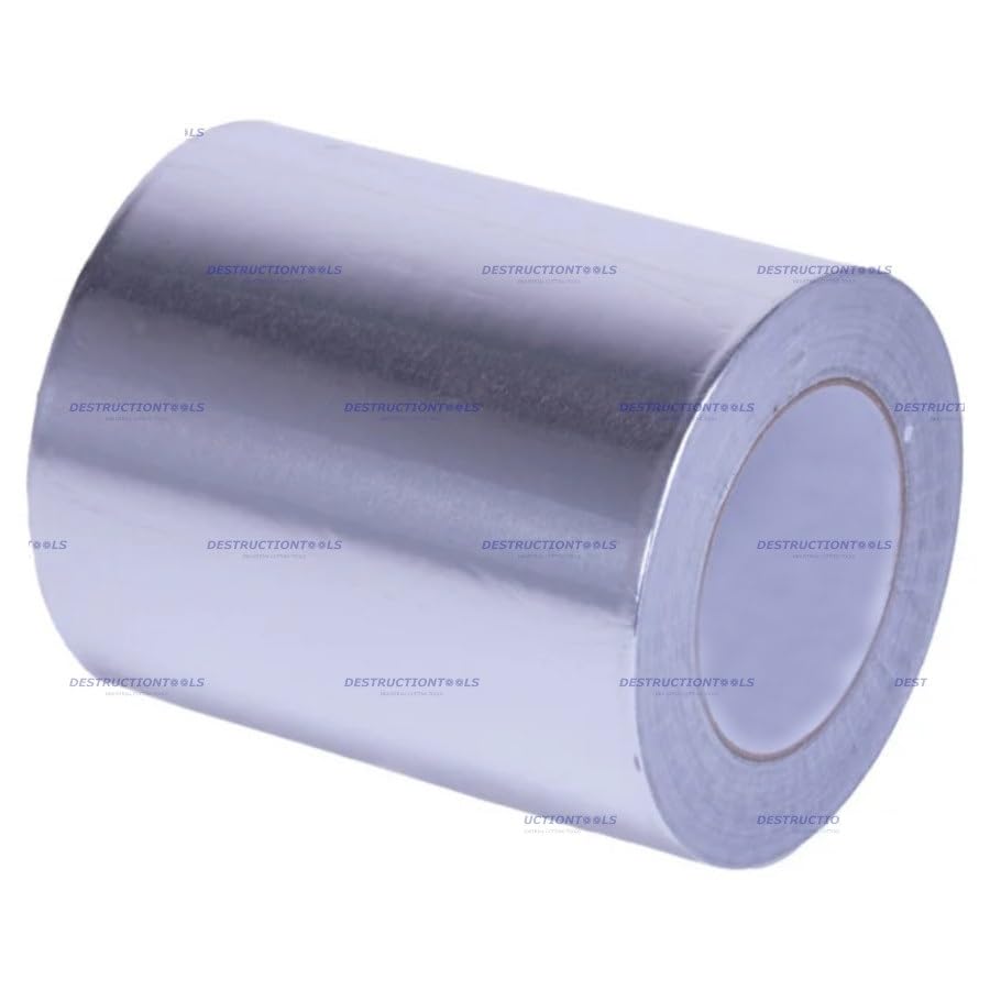 4 rollos de cinta de aluminio (HVAC) de 50M (200M) 150mm (50mic) (50m - 150mm)
