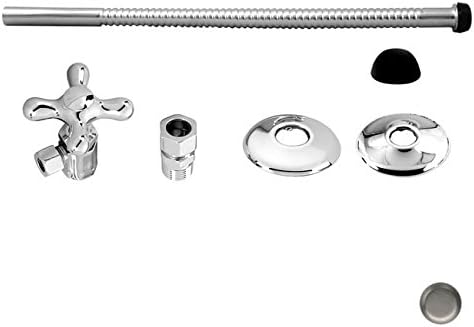 Universal Toilet Kit with Cross Handle - Satin Nickel