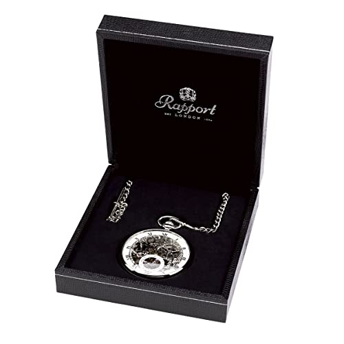 Rapport London, Mechanical Full Hunter Gold Plated Pocket Watch #TOP4