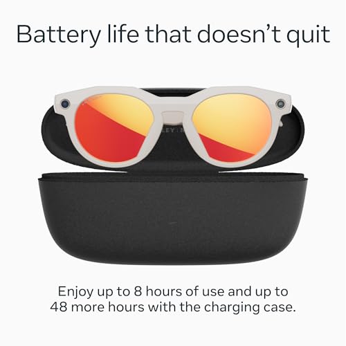 Image of Meta Oakley HSTN, Warm Grey | Smart AI Glasses for Men, Women - Camera, Audio, Video Recording - Prizm Ruby Lenses - Sunglasses