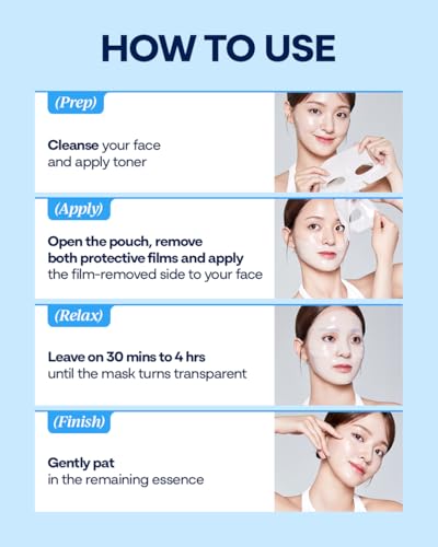 Bano PDRN Collagen Gel Mask - Korean Overnight Face Mask for Firming & Deep Hydrating | Biome PDRN for Skin Elasticity | Korean Skin Care for Sensitive Skin | Fragrance-Free |1.23 oz, 4EA