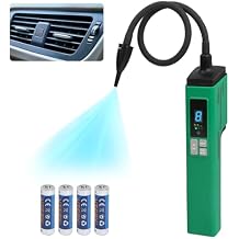 Refrigerant Leak Detector Digital Display HVAC Freon Leak Detector Battery Powered Halogen Gas Leak Detector with 3 Adjustment Sensitivity AC Sniffer Detection for R134a R22 R1234