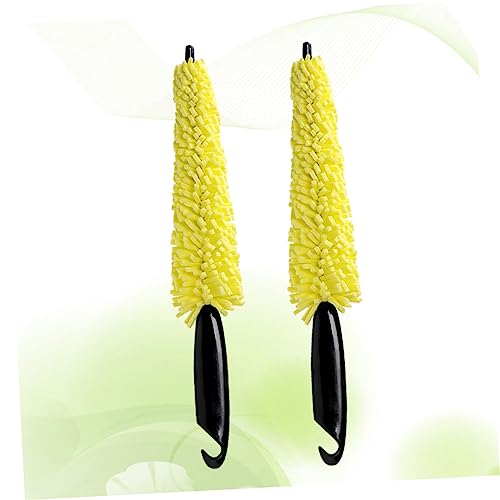 Vaguelly 2 Pçs Escova De Limpeza De Rodas Multifuncional Escova De Limpeza De Rodas Escova De Limpez