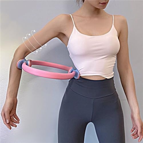 Rocky Green Fitness Pilates pierścień podwójny uchwyt koło do ćwiczeń fitness magiczne koło oporowe pierścień podwójny uchwyt do treningu jogi fizykoterapii i tonizowania ud, brzucha i nóg
