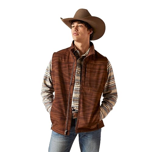 ARIAT Men's Logo 2.0 Chimayo Vest - Shaved Chocolate, Small