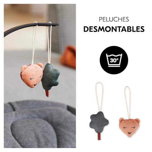 Miniatura 8 de Hauck Juguete Para Hamaca Bebé Highchair Bouncer No Compatible Con Otros Modelos , Arco De Juegos Desarrolla La Motricidad Osito Chirriante Y Árbol Sonajero, Ajustable, Fácil Fijación - Oso