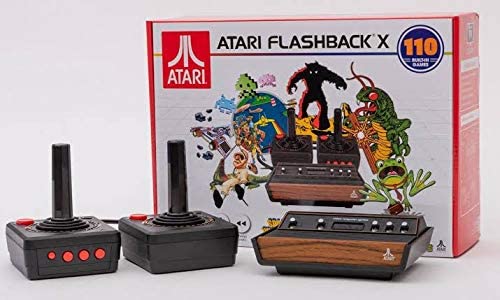Atari 7A5-4CA-54B Flashback X Retro Console 110 Built-in Games-2 Wired Controllers-HD HDMI-Plug n Play, Multi