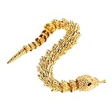 Mobestech Adornos De Serpiente Decoración del Hogar Miniatura Tradicional Figura De Animal Realista Decoración De Escritorio Adorno De Serpiente Simulación Coleccionable Lunar