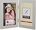 Lawrence Frames Brushed Silver 4 by 6 Hinged Double Metal Picture Frame