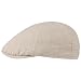 Produktbild Lipodo Leinen Flatcap Herren - Sommermütze mit Stretchband an Rückseite - Mütze in Beige und Dunkel-Blau - Schirmmütze Frühling/Sommer - Atmungsaktive Schiebermütze beige M (57-58 cm)