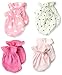 Gerber Baby Girls' 4-Pair Mittens, fox, 0-3 Months