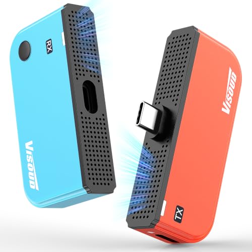 Image of 2027 New Type-C Wireless HDMI Transmitter and Receiver 328FT /100M, Extender 4K Decode Input to 1080P@60Hz Output, Plug&Play Portable 5.8G /2.4G Video /Audio from Phone /Laptop /PC to Monitor, Projector