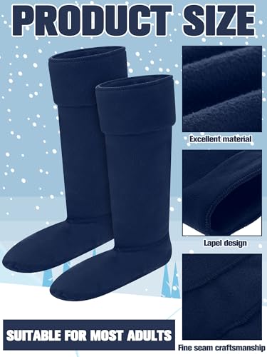 Chicingyou 14.2 Inch Fleece Boot Socks for Men Women Soft Warm Liner Winter Socks for Rain Boot Outdoor Hiking Sports