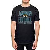 Hybrid Sports NFL - Jacksonville Jaguars Football Arch - Men's and Women's Short Sleeve T-Shirt - Size Large - Black