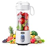 Personal Blender, Portable Blender USB Rechargeable, Linshuma Mini Blender Cup for Shakes and Smooth