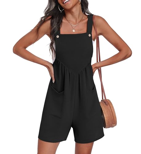 Lepunuo Casual Rompers for Women Summer Sleeveless Plus Size Jumpsuits