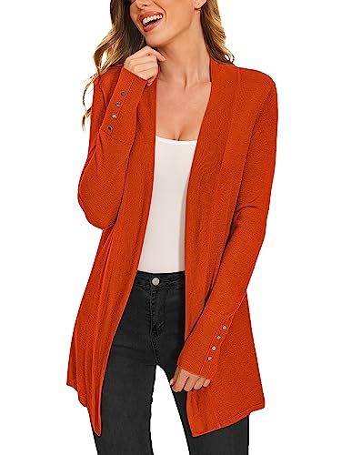 Image of Cardigan for Women Dressy Casual Long Sleeve Open Front Knit Cardigan Sweaters
