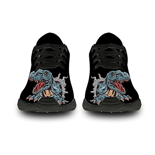 horethy Dinosaur Shoes for Women Men Running Shoes Womens Mens Walking Tennis Sneakers Dinosaur Shoes Gifts for Boy Girl3