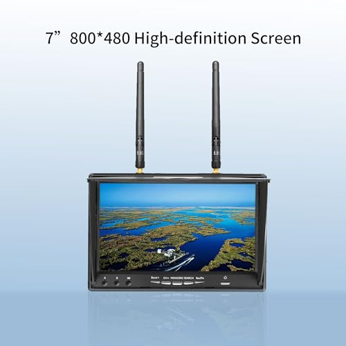 Image of SPEEDY BEE 7Inch Portable FPV Monitor: 5.8Ghz 7 inch Screen with DVR 40CH Receiver 800 x 480 LCD Display Built-in Battery for FPV