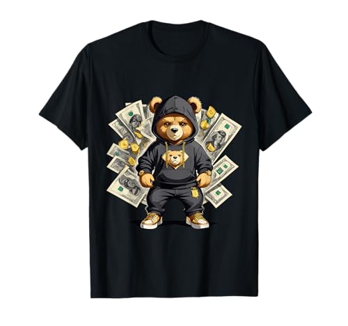 Teddy Bear Hustler Buisness Bear Dollar Street Clothes T-Shirt