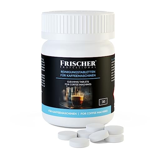 Fresh 30 pastillas de limpieza para cafeteras automáticas y cafeteras | Pastillas de limpieza para Krups, Melitta, Siemens, EQ Series, Sage, Philips, Saeco, Jura, Bosch, Delonghi, Miele, WMF y UVM