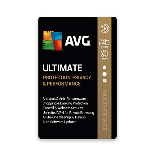 AVG - AVG Ultimate Multi-Device (PC, Mac & Android) (10 Devices | 2 Years) (Email Delivery in 2 hours-No CD)