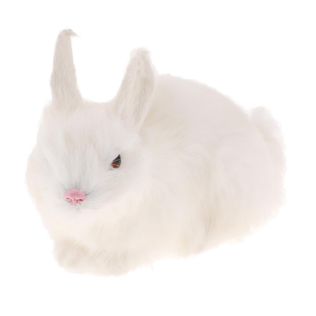 Alcxazs Charming Mini Rabbit Figurine Decorative Rabbit Statue Stunning