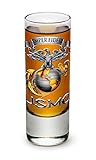 US Marine Corps USMC Marines - EGA - Earth Globe and Achor - Semper Fidelis - Shot Glass Shooter Hea