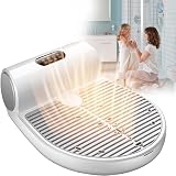Asciugatore Elettrico Corpo 1500W con Aria Calda e Fredda, Sensore Intelligente, Bilancia Integrata, Tecnologia Ionica, Base Antiscivolo, Struttura Impermeabile e Display Touch(Nomal)