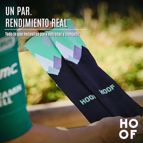 HOOF - Calcetines de Deporte para Ciclismo Ultraligeros - Transpirables y Cómodos - Material Técnico Vaporfeel - Calcetines Antiampollas Unisex - Landscapes Northern Lights - Talla 40-43 - imagen 7