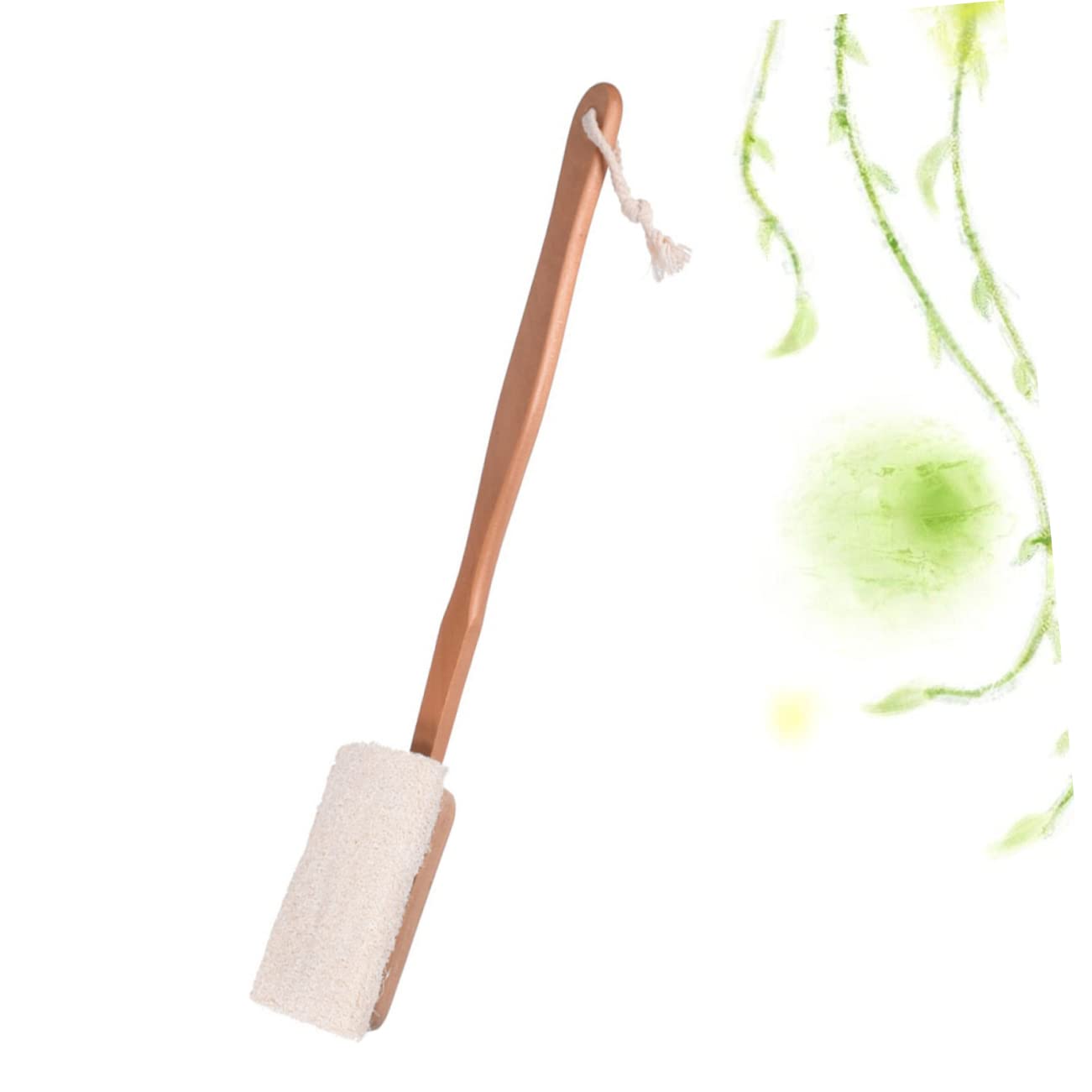 minkissy 2 Pcs Long Handle Loofah Bath Brush for Shower Exfoliating Scrubber Detachable Brush Head for Men Women