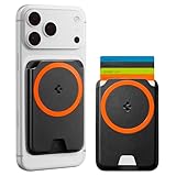 [Spigen] MagSafe対応 カードケース 5枚入り マグネット内蔵 磁気シールド iPhone 17e/17/16/15/14/13/12シリーズ Pixel 10a マグネット スマホ カードケース 交通系 ICカード バレンティヌス・マグフィット+ AFA11336 (ブラック)