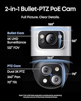 eufy PoE NVR Security System S4 Max + 4 PoE Cam S4 Add-Ons