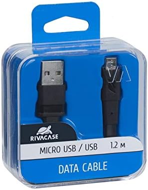 RIVACASE 6000 WT1 Micro USB Cable, 4.9 ft (1.2 m), White