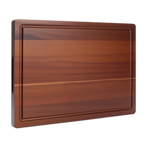Tabla de Cortar de Madera Acacia 16.5"x12" con Ranura miniatura 1