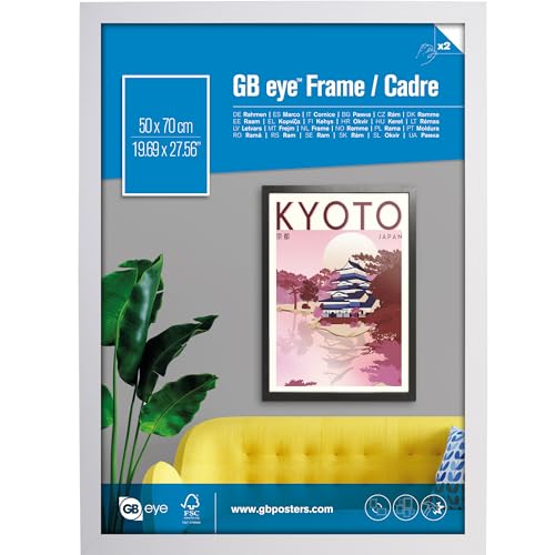 GB eye Contemporary Wooden White Picture Frame - 50 x 70cm