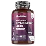 Hyaluronic Acid Supplement 600mg (500-700 KDA) - 1 per Day - 120 High Strength Capsules - 4 Months Supply - Non-GMO, Vegan-Friendly & GMP-Approved Hyaluronic Acid Capsules - Made in the UK