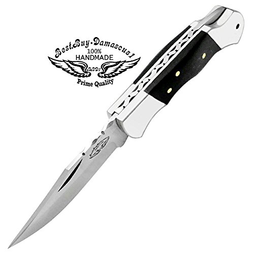 Folding Knife 420Cs Stainless Steel Folding Hunting Knives 5.5 Inch Black Buffalo Horn Handel Hiking Knife- Blade Knife-Knife Folding-Camping Pocket Knife-Small Folding Knife-Hand Knife-Folding Knives- Pocketknife-Sharpest Pocket Knife-Hiking Knife- Outdoor Knife-Best Pocket Knife-Mens Knife #TOP3