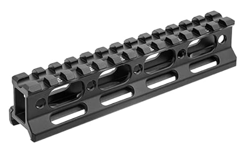 ATG Leapers Super Slim CNC Lightening Cuts Picatinny Weaver Rail Riser Mount Aluminum (1" Height / 13 Slots) -  Alta Tactical Gear