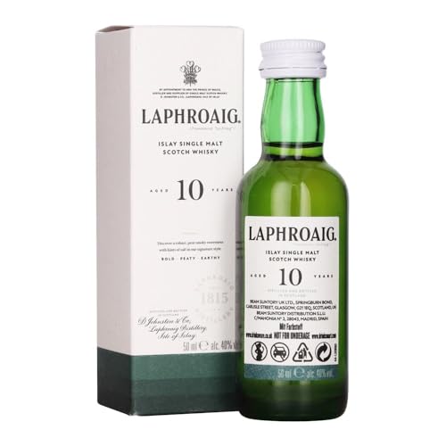 Laphroaig 10 Year Whisky 5cl Miniature - Islay Single Malt Scotch Whisky