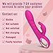SeYouYou Thrusting Dildo Vibrator Adult Toys for Women - 3 in 1 Rabbit Vibrators Dildos with 5 Thrusting & 10 Vibration Modes, G Spot Vibrator Female Sex Toys Adult Toy for Womens or Couples Sex Toy