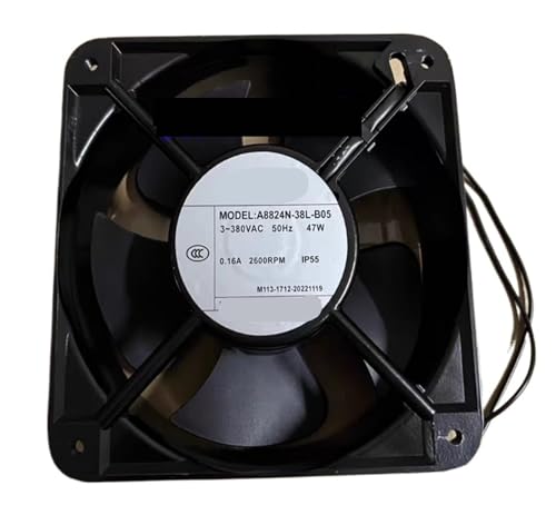ZVQYSGIW A8824N-38L-B05 AC 3-380V 0,16A 47W 120x120x38mm Wentylator