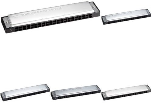 TOMBO トンボ 複音ハーモニカ トンボ・バンド21穴 6本セット 解説CD・専用ケース付 [C・C#・G・A・Gm・Am]